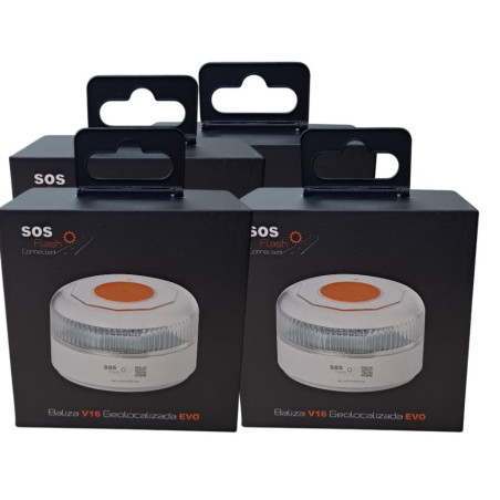 4 Balizas V16 SOS FLASH
